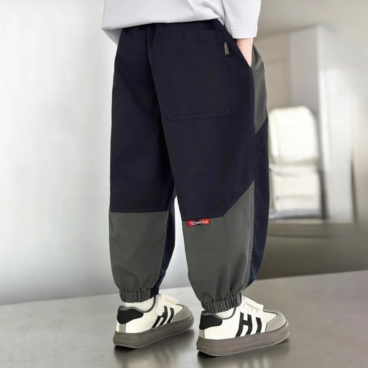 Boys Pants Loose Fit Drawstring For Big Kids Unisex