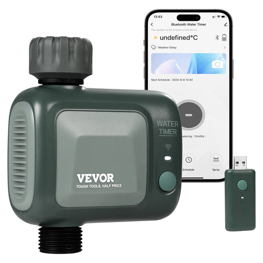 SucceBuy WiFi Sprinkler Timer For Yard Watering With Single Or Dual Outlet App And Voice Control IPX6 Hose Faucet Timer