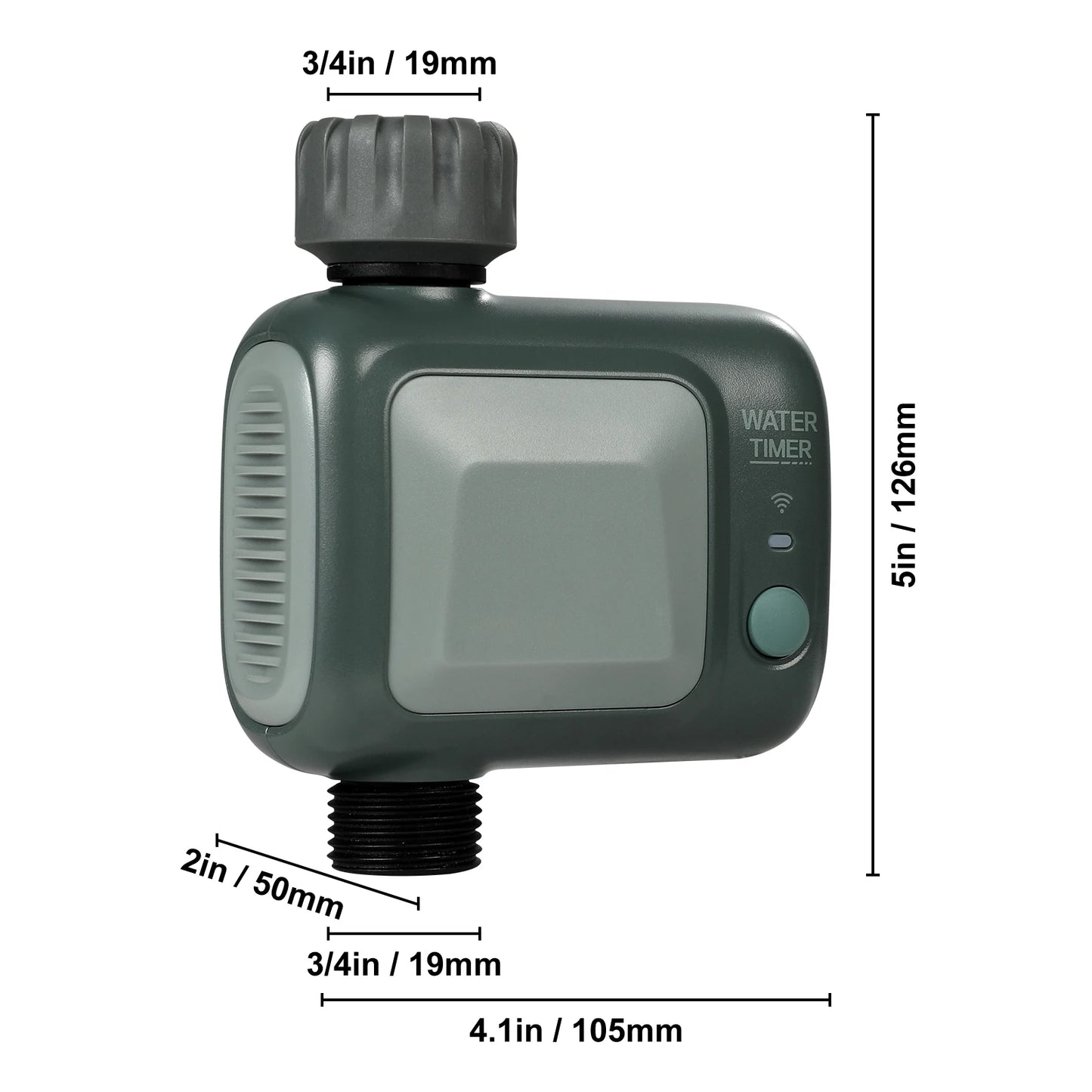 SucceBuy WiFi Sprinkler Timer For Yard Watering With Single Or Dual Outlet App And Voice Control IPX6 Hose Faucet Timer