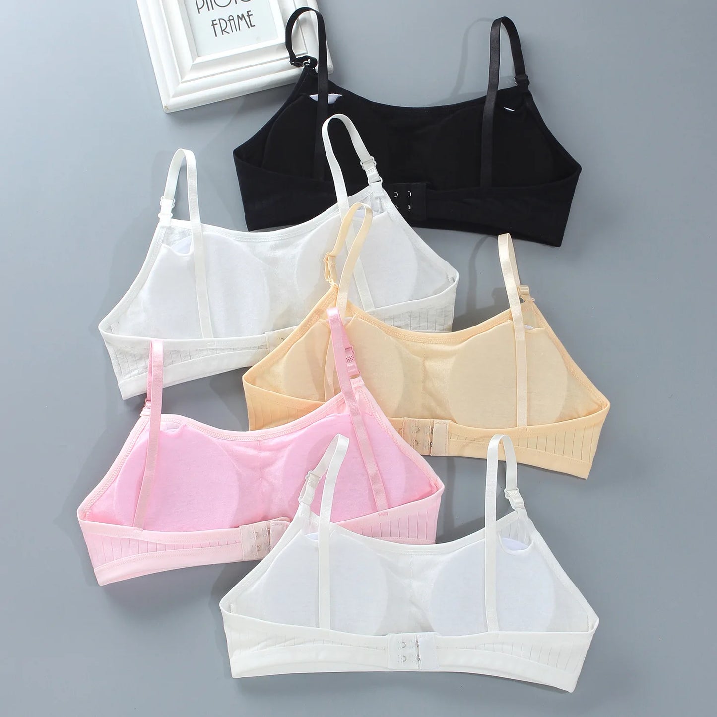 Teenage Girls Training Bra Seamless Cotton Spandex Vest Bra