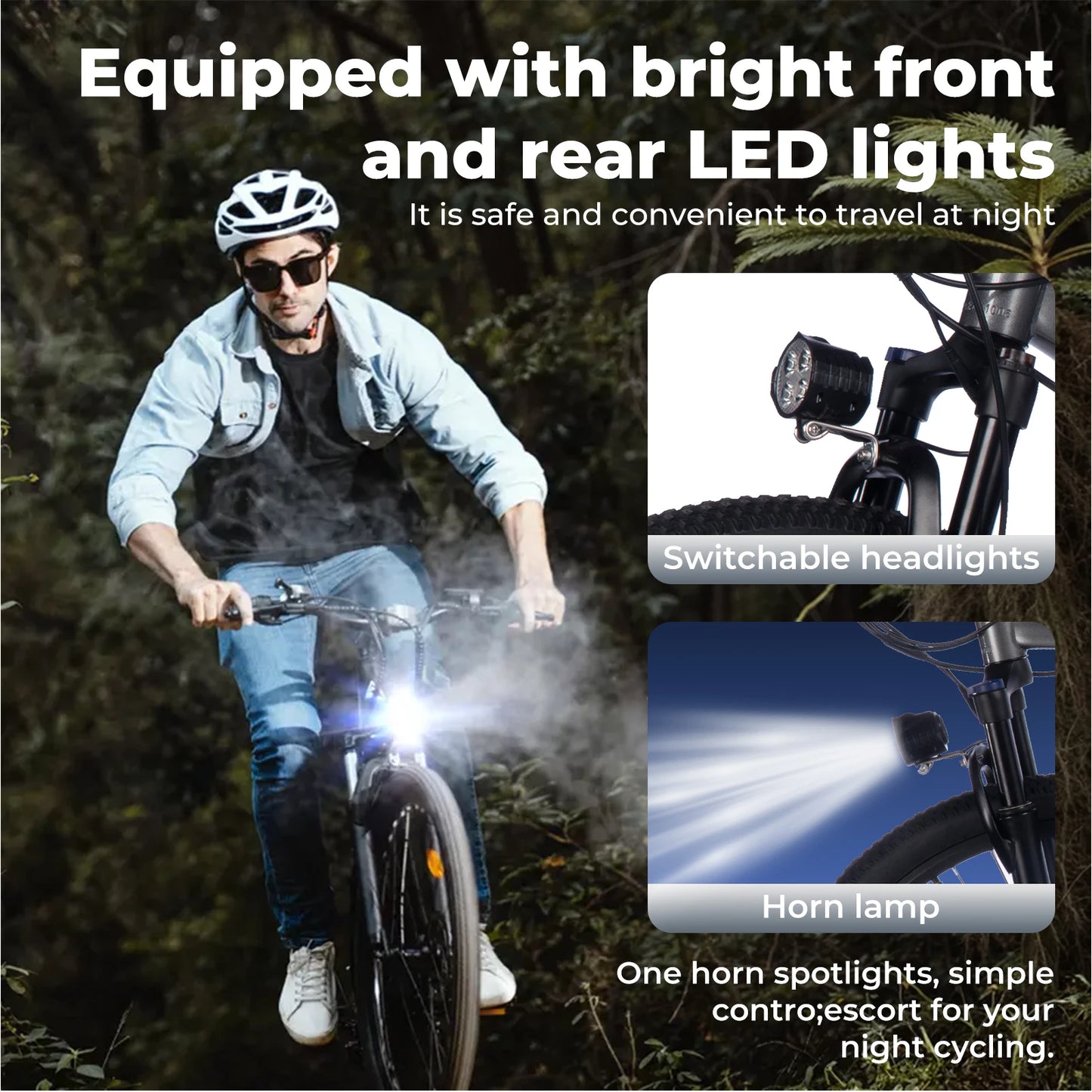 Terrosor Electric Mountain Bike Fat Tire 350W Peak 19.9Mph