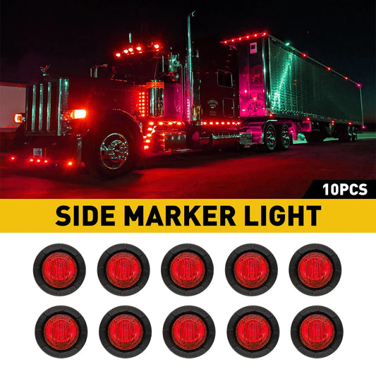 AUXITO 10Pcs Car LED Clearance Side Marker Lights For Trailers