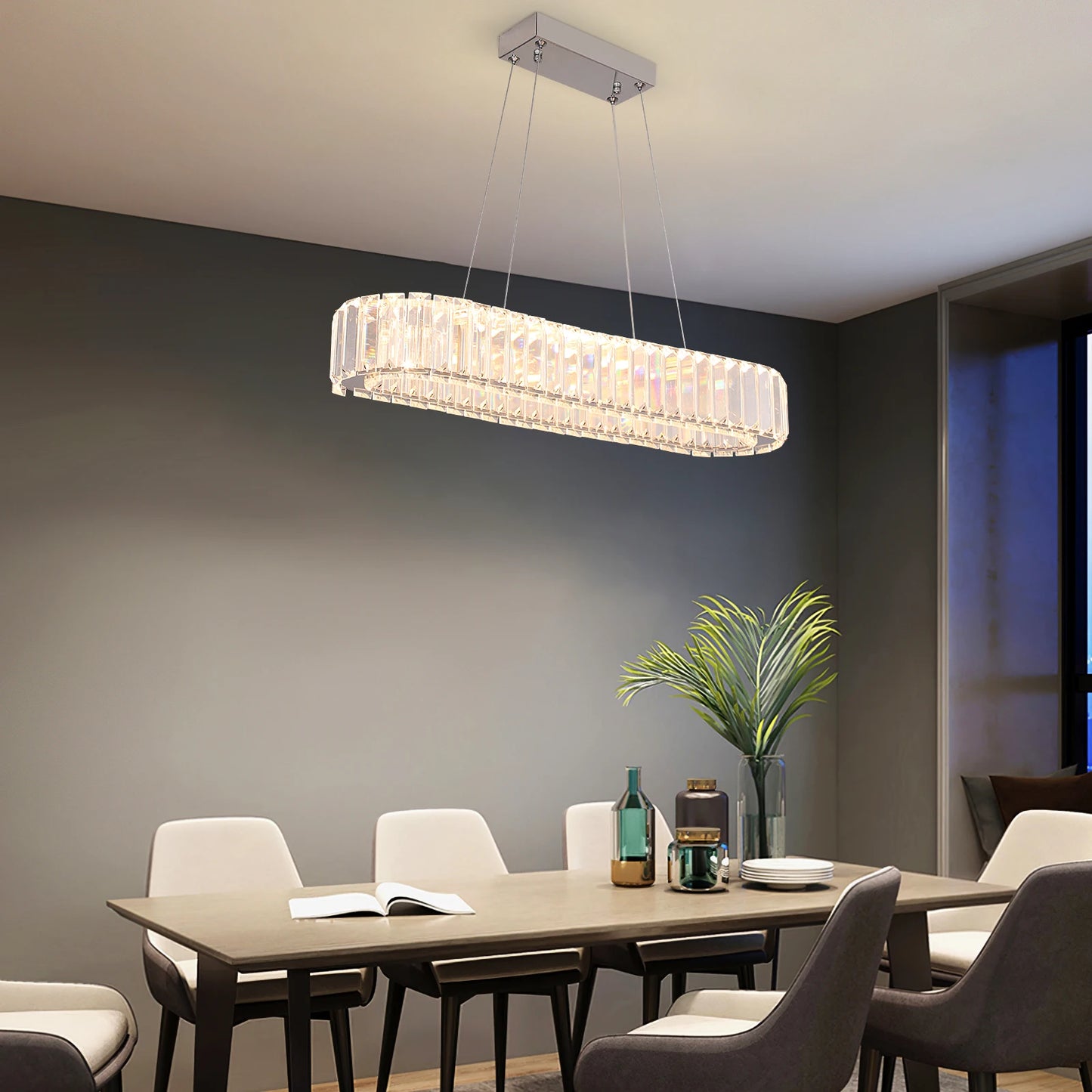 Vinilky Modern Crystal Ceiling Chandelier for Living Room