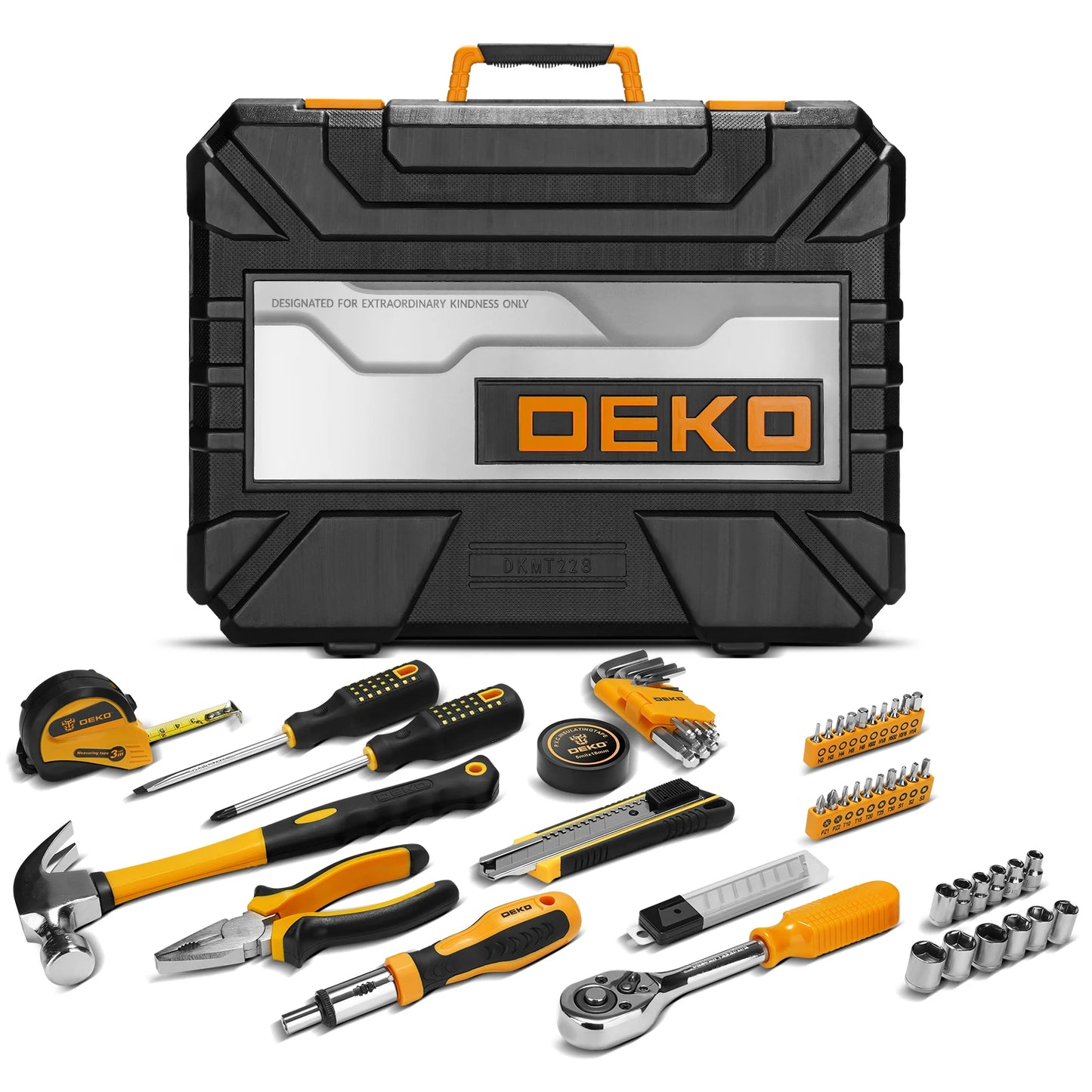 DEKOPRO 228 Piece Socket Wrench Tool Set With Toolbox