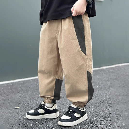 Boys Pants Loose Fit Drawstring For Big Kids Unisex