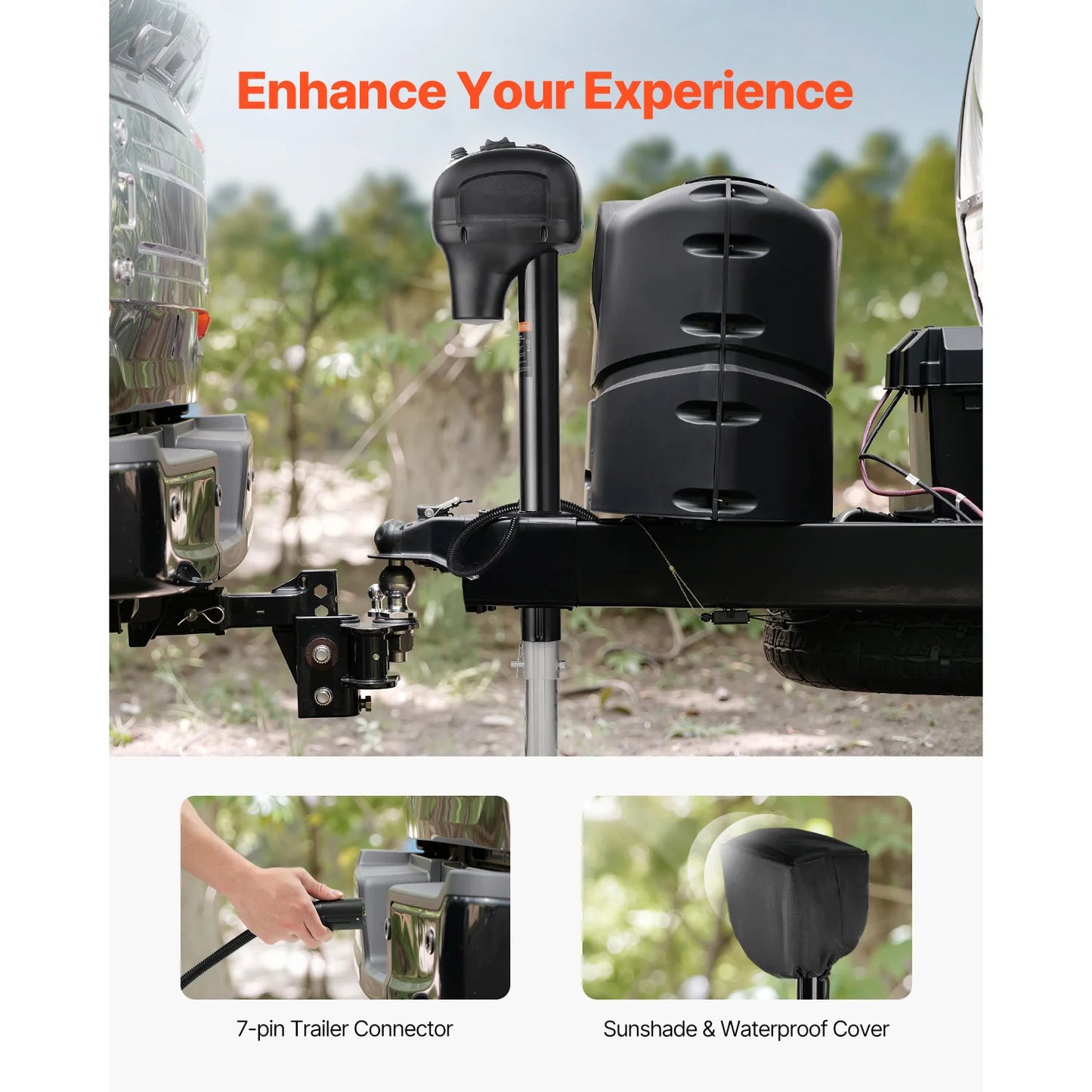 SucceBuy 5000 Lb Electric Trailer Jack for Campers 12V Tongue