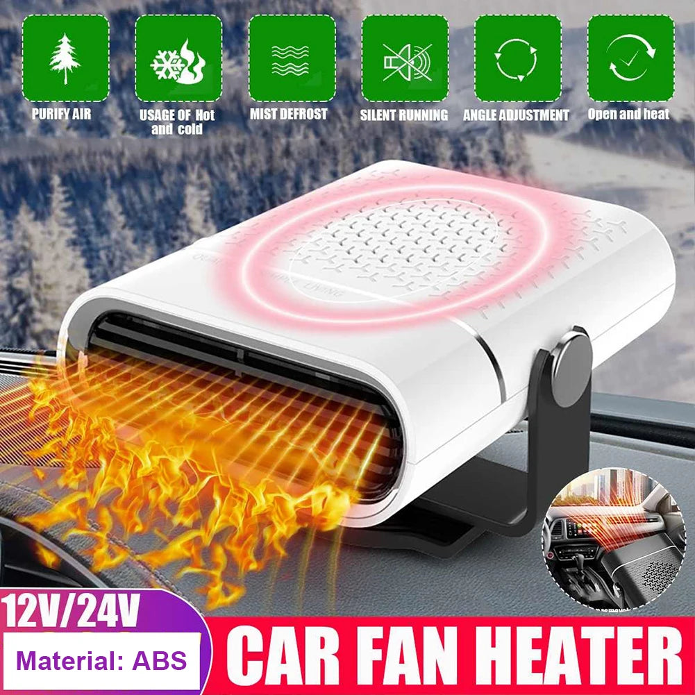 12V 24V Electric Car Heater Fan Defog Defrost Window Windshield