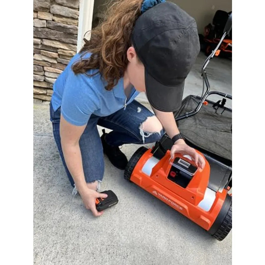 SHXI Cordless Hybrid Reel Mower 20V Battery Powered Lawn Tool