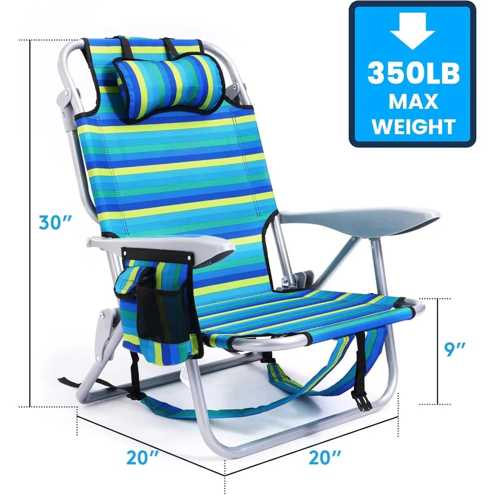 XIAOLANG 2 Pack Lightweight Portable Camping Beach Chair For Adults