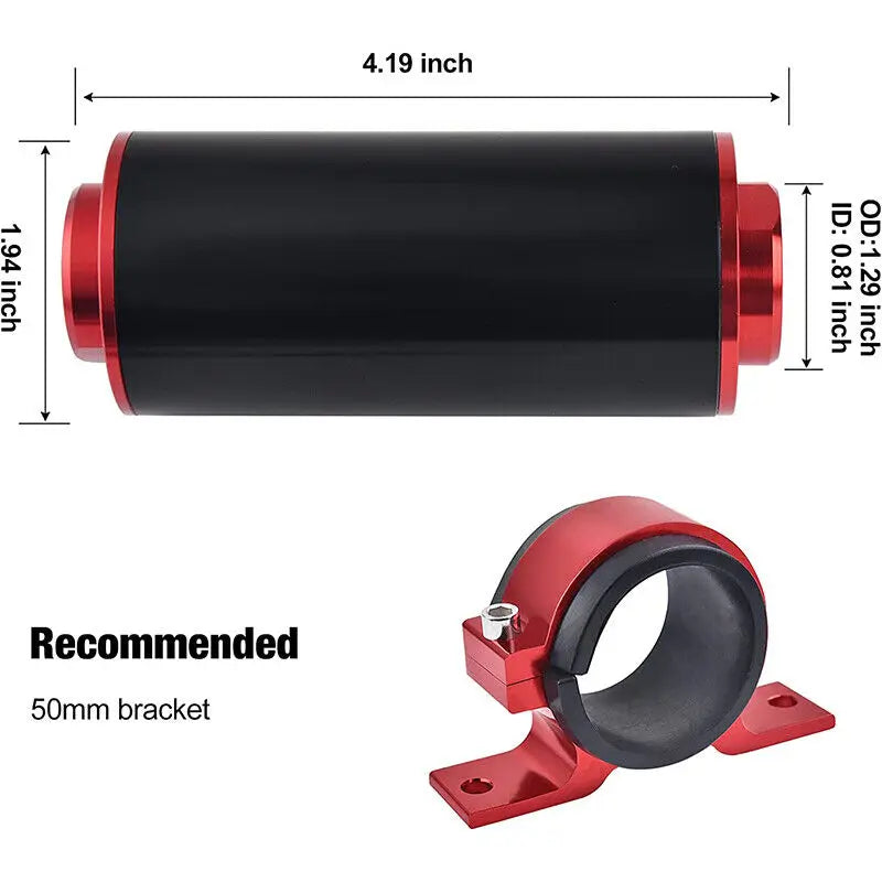 Cssport High Flow Inline Fuel Filter 100 Micron Universal