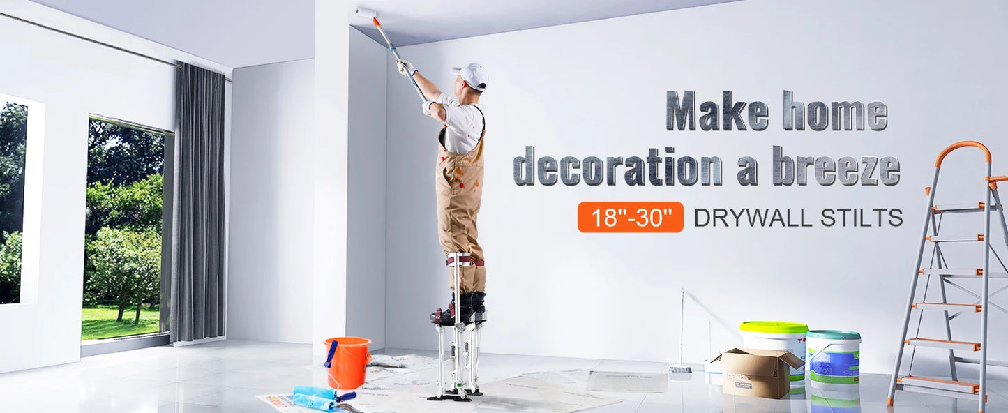 Drywall Stilts Adjustable Aluminum Tool With Knee Pads