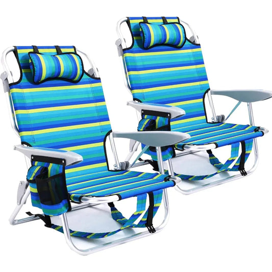 XIAOLANG Lightweight Portable Camping Beach Chair for Adults Five Positions