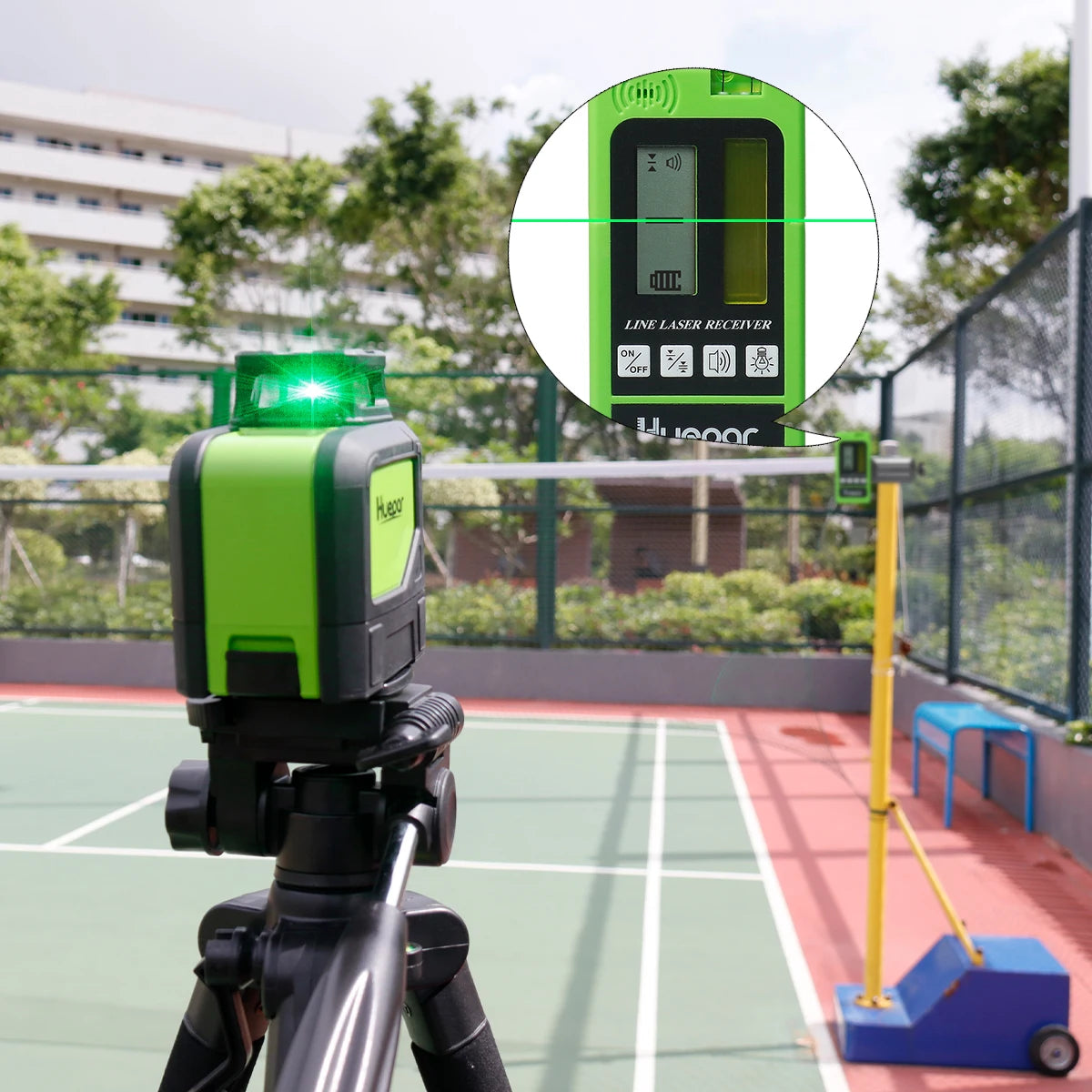 Huepar 901CG Self Leveling Laser Level Pulse Mode Magnetic Base