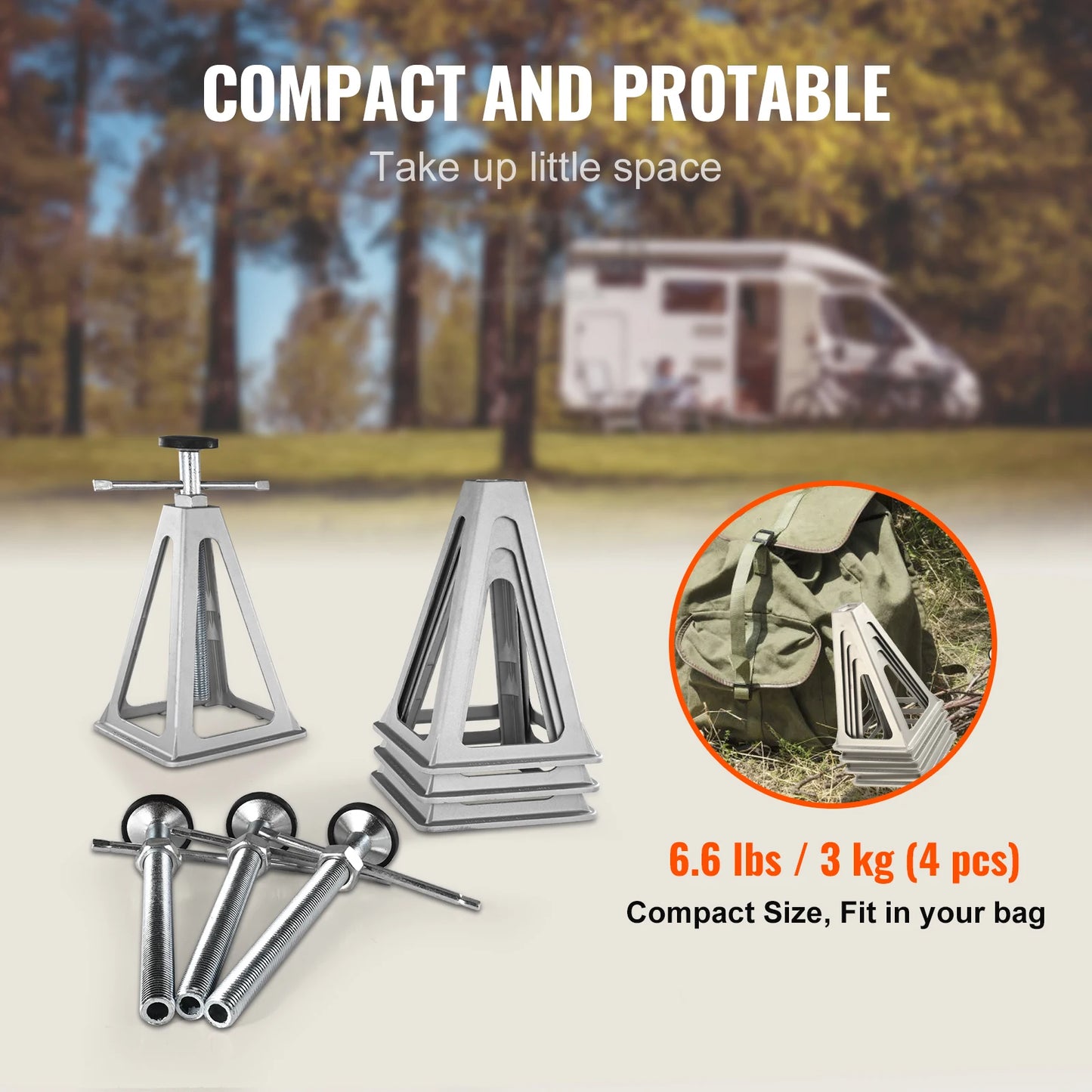 SucceBuy RV Stabilizer Jacks 4 Pack Aluminum Leveling Jacks