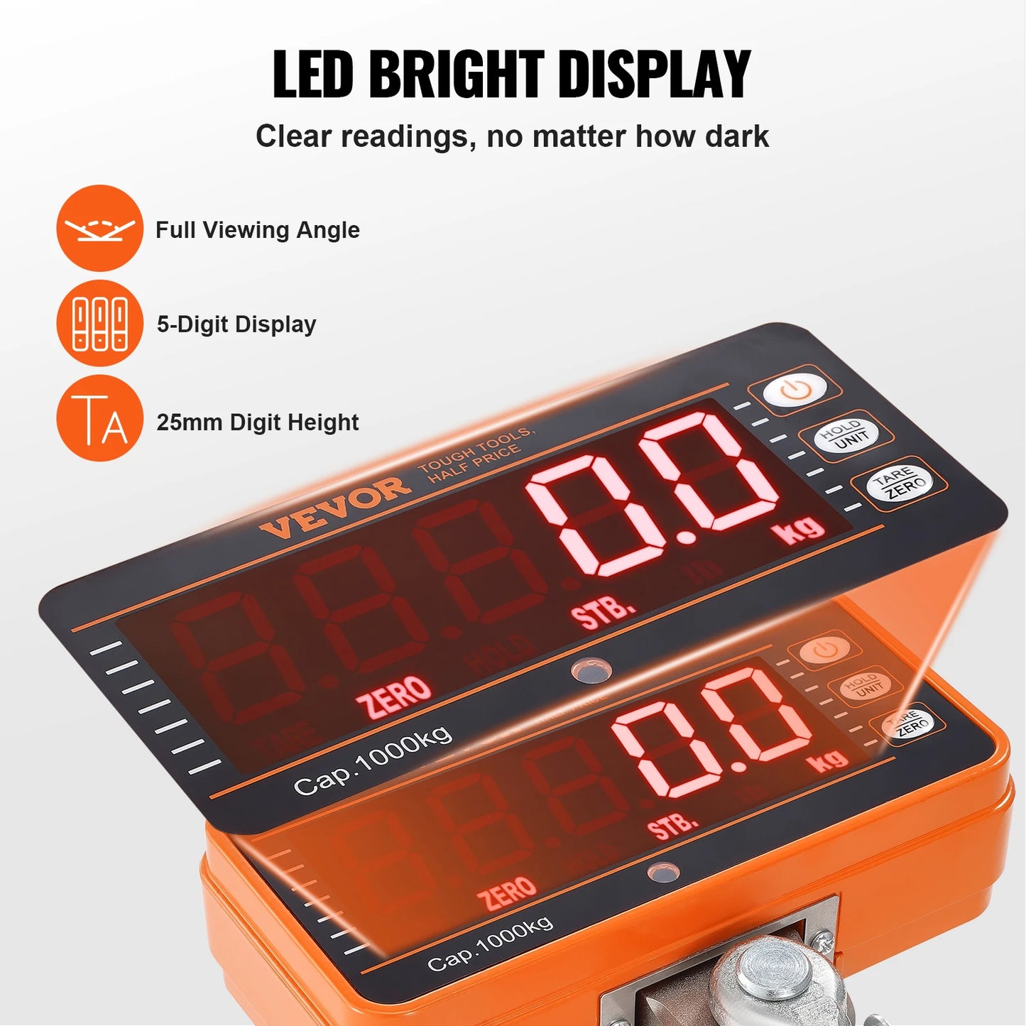 SucceBuy Digital Crane Scale Industrial Hanging Scale With Remote