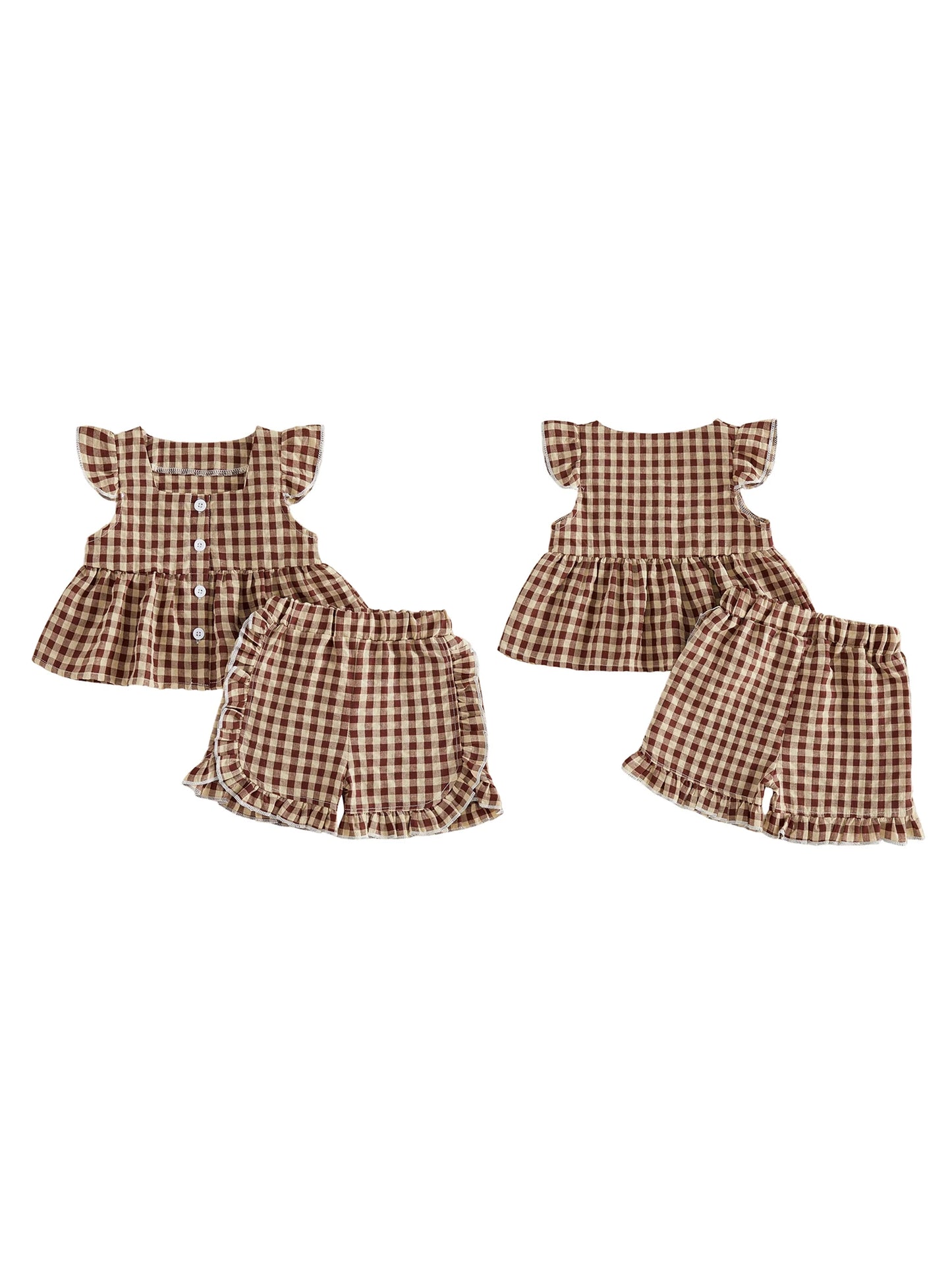 Infant Baby Short Sleeve T Shirt And Elastic Shorts Set