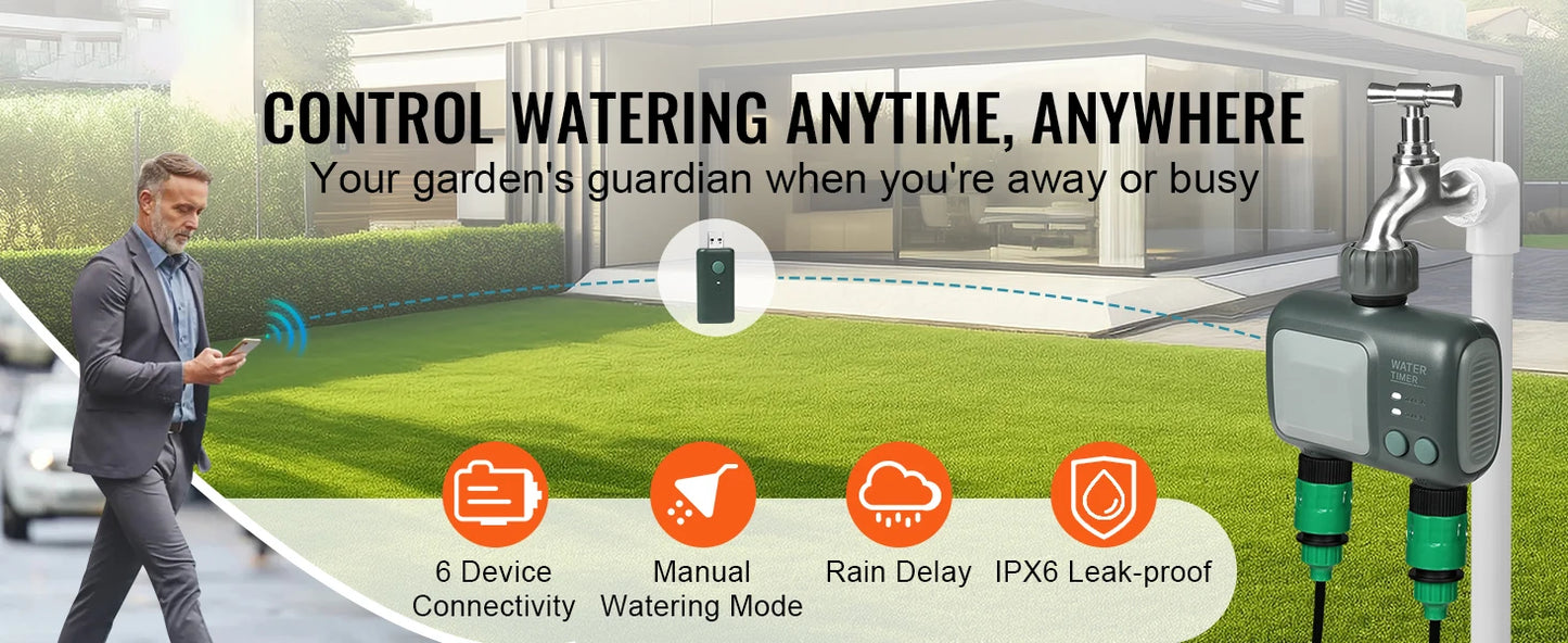 SucceBuy WiFi Sprinkler Timer Hose Faucet Water Timer
