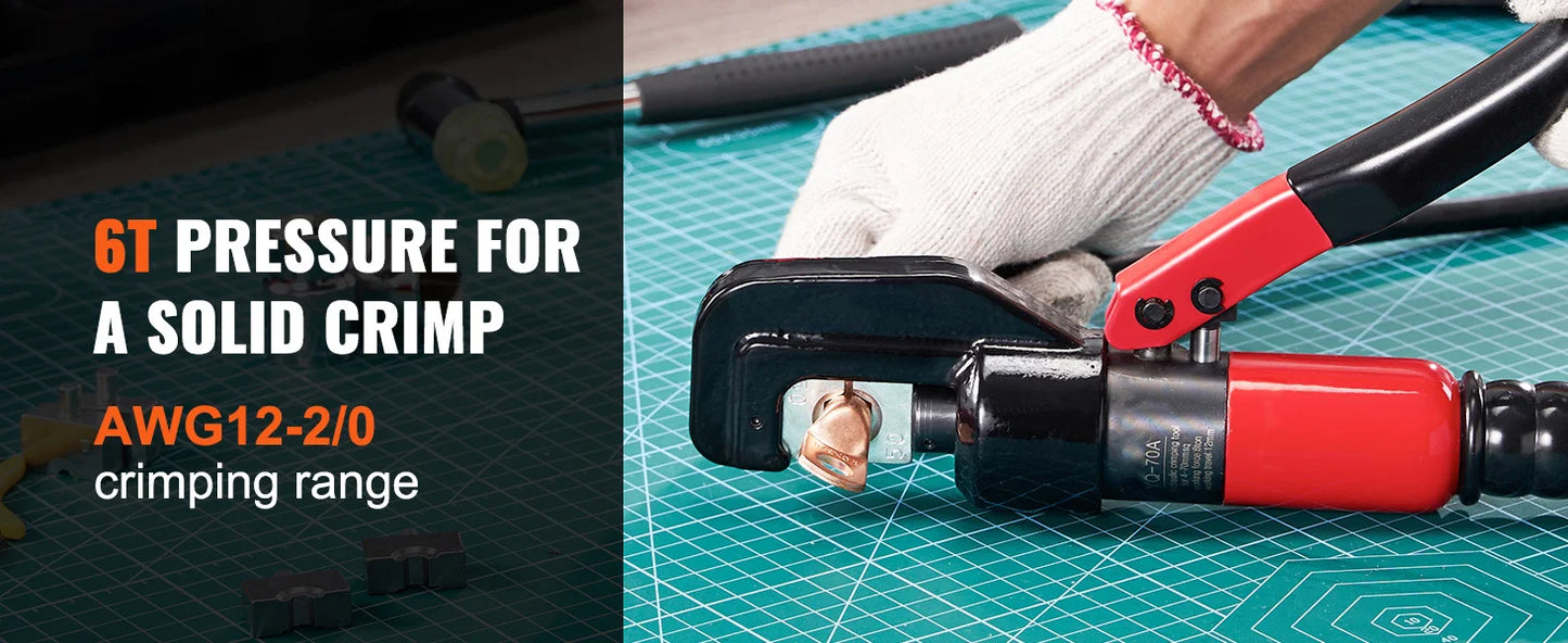 SucceBuy Hydraulic Crimping Tool for Copper Aluminum Lugs