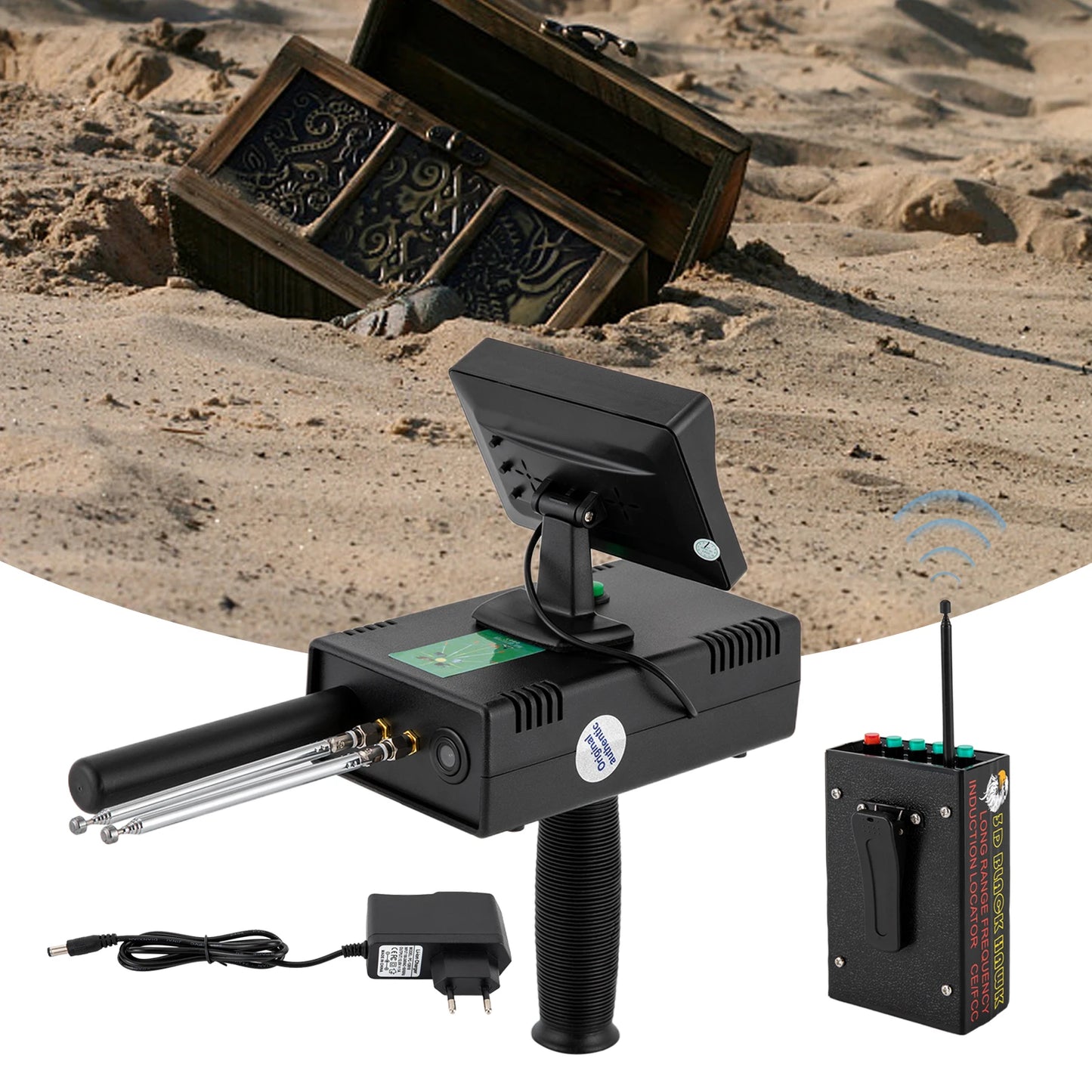 Metal Detector 3D LED Display Treasure Finder With Locator