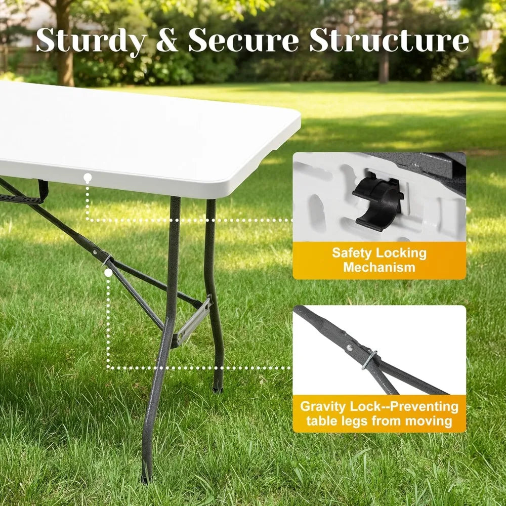 Foldable Outdoor Dining Set With Eight Chairs Patio