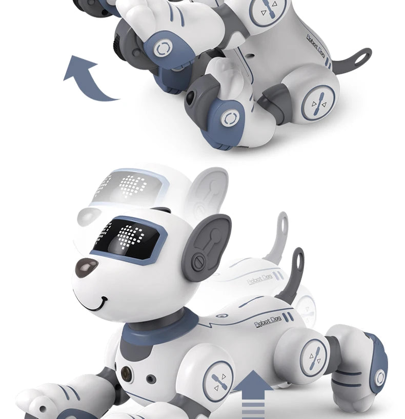 Kelaton RC Robot Dog Voice Command Programmable Toy With Touch Sensor Music