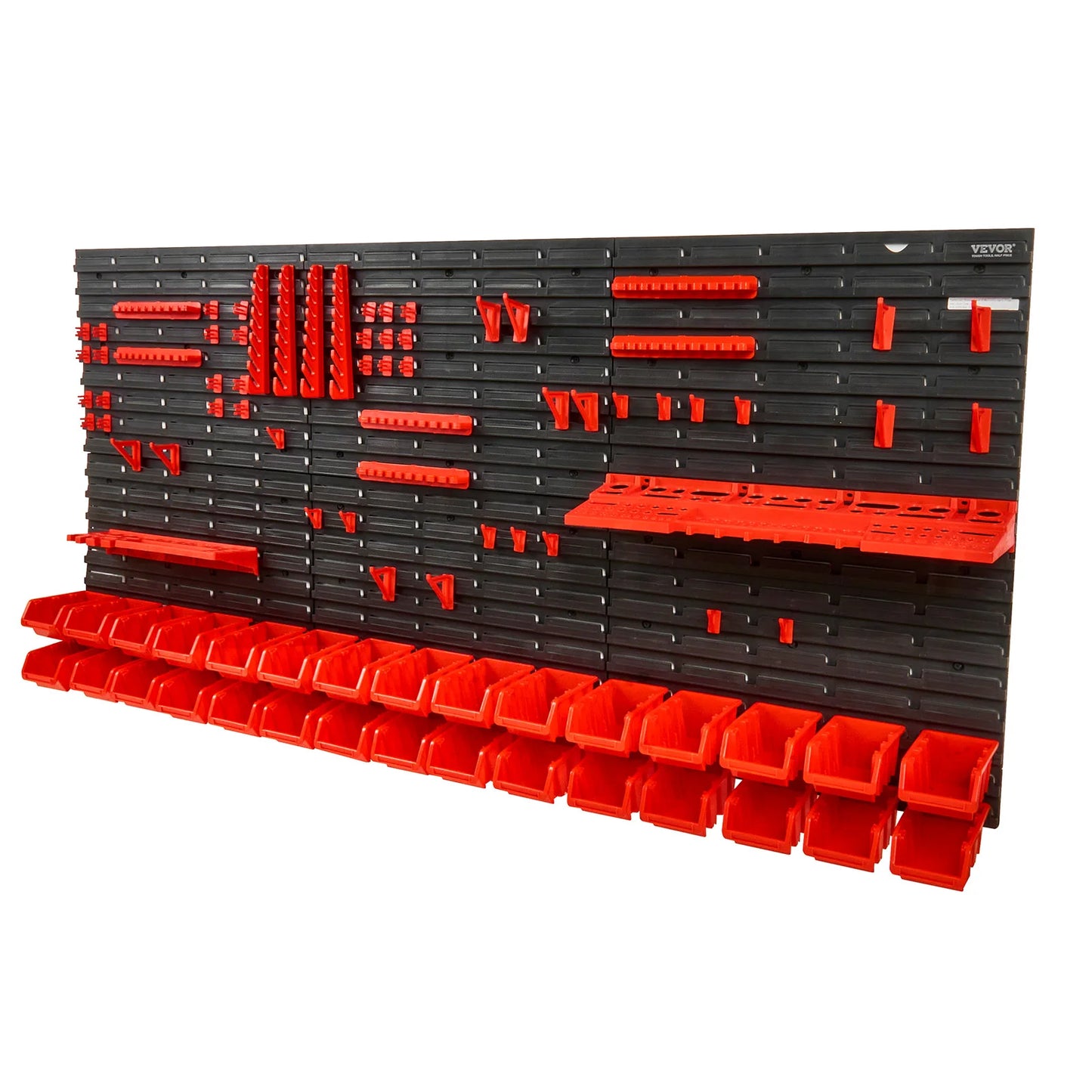 SucceBuy Wall Mounted Storage Bins Rack Organizer For Garage Tools