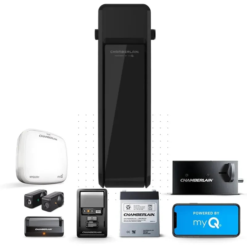 Ultra-Quiet Wall Mounted Garage Door Opener With Battery Backup