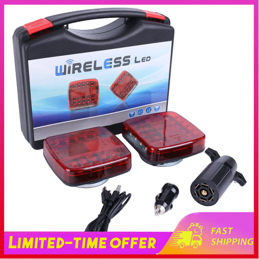 Wireless Magnetic Trailer Tail Lights for Boat Truck Camper RV