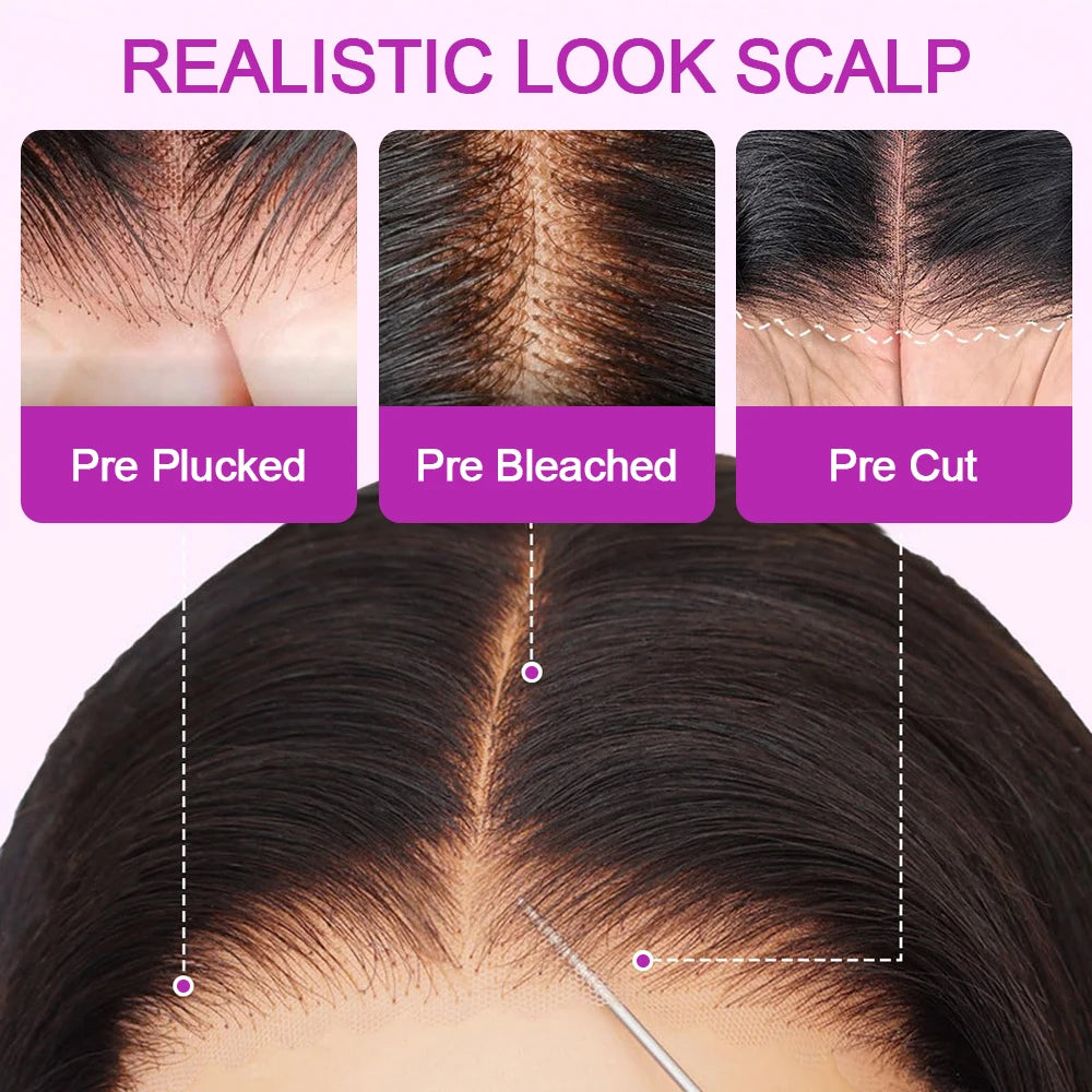 Hj Weave Beauty Remy Peruvian Body Wave HD Lace Frontal Wig