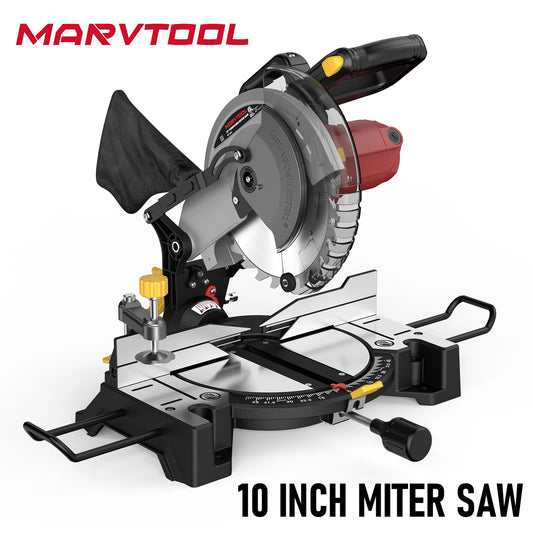 Single Bevel Miter Saw Fifteen Amp 5000 RPM Heavy Duty
