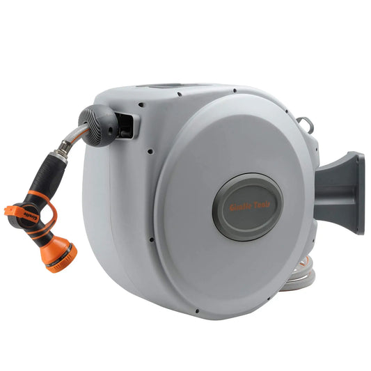 Giraffe Tools CW20 Retractable Garden Hose Reel With Lock
