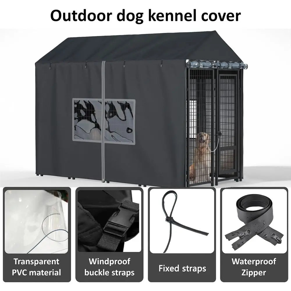 Outdoor Dog Kennel Cover Waterproof Heavy Duty for Cages