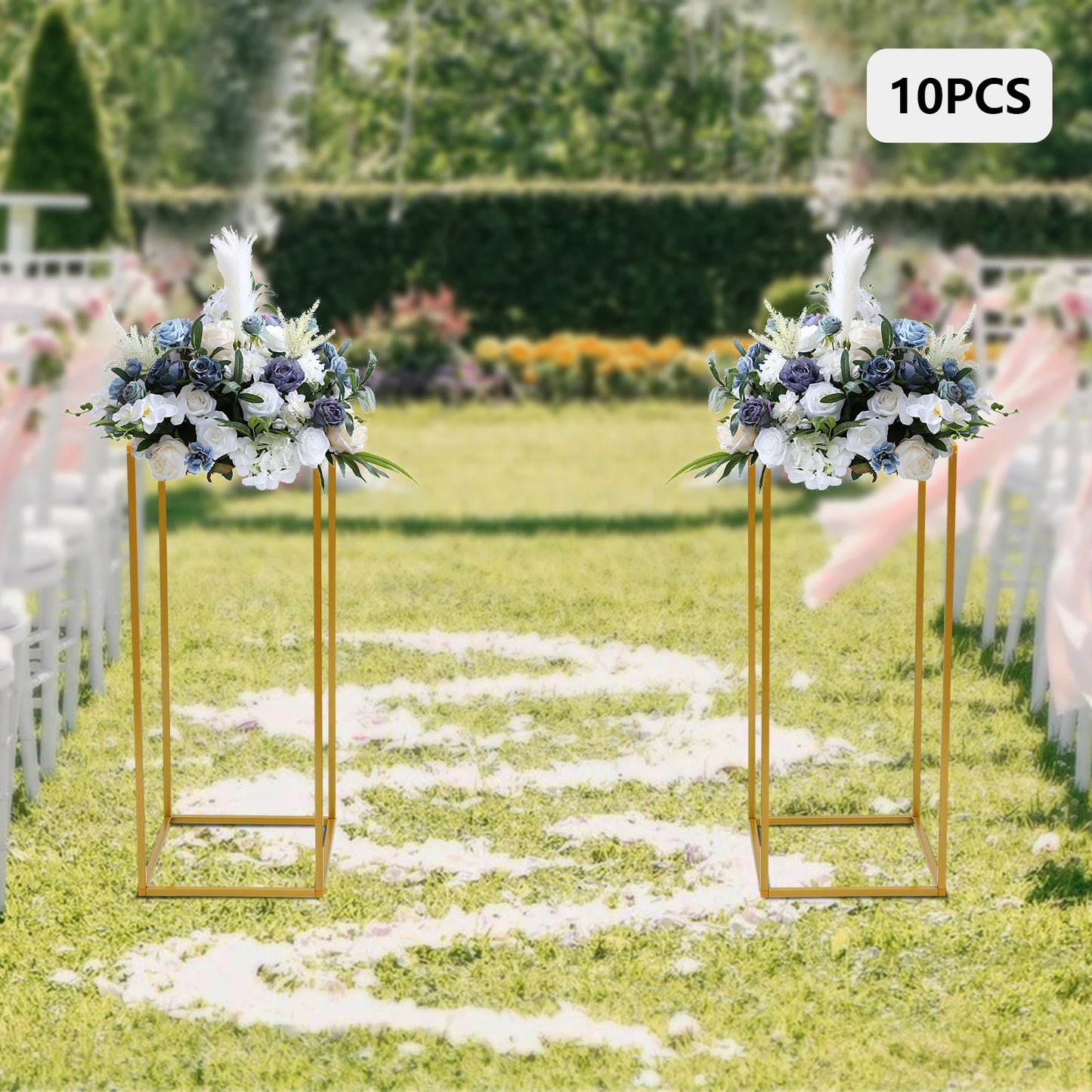 Wedding Flower Stand Set Metal Column Rack Balloon Holder Decor