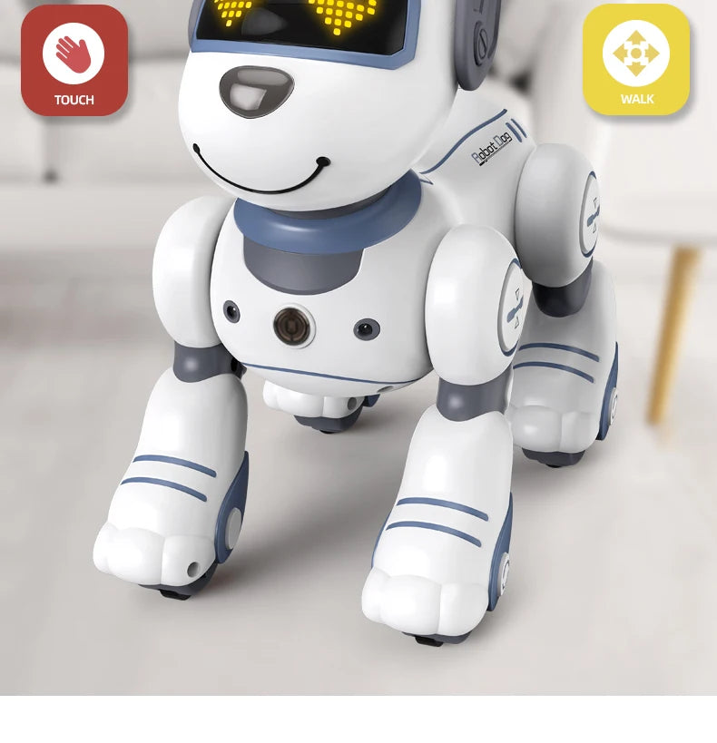 Kelaton RC Robot Dog Voice Command Programmable Toy With Touch Sensor Music