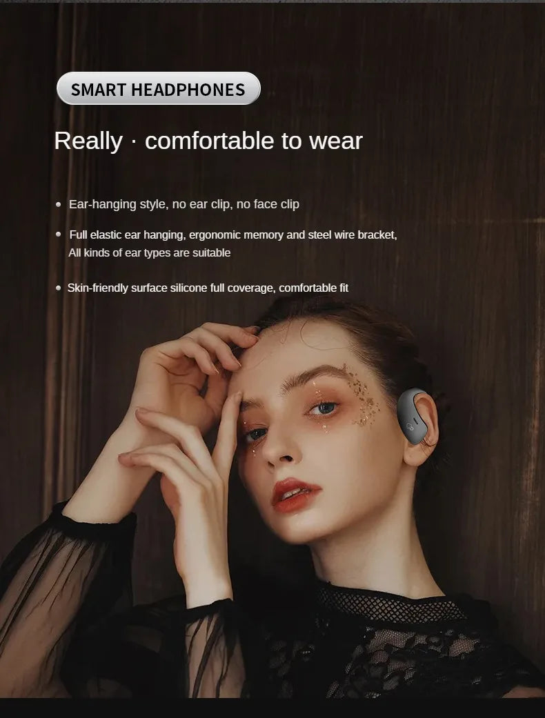 Bone Conduction Bluetooth Headset Sports Wireless Earbuds IPX5