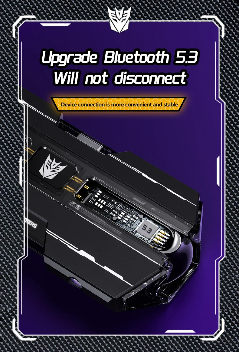Transformers TF T01 Gaming Earphones Bluetooth ENC Headphones