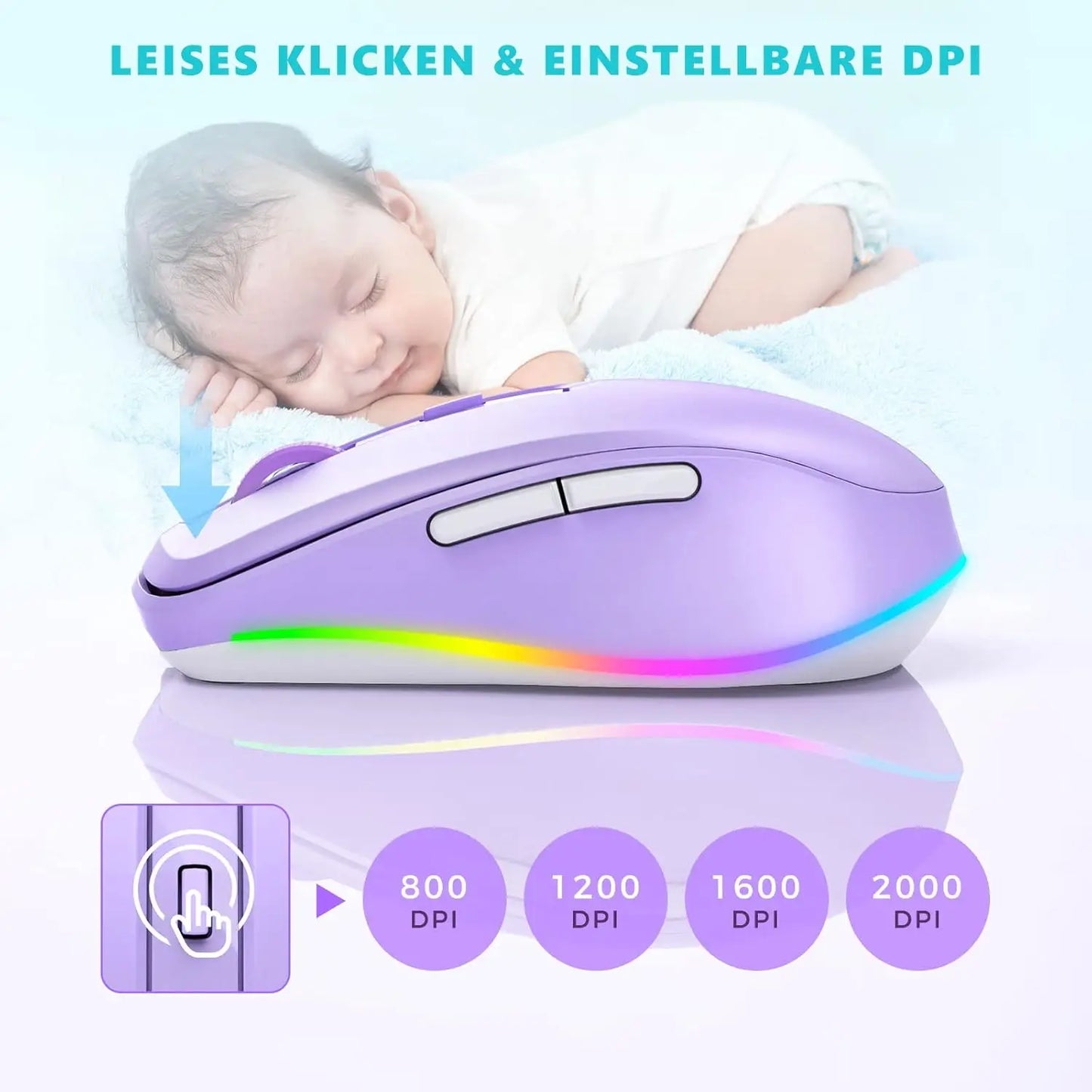 SEENDA Wireless Mouse Jiggler With Rechargeable Undetectable Random Movement