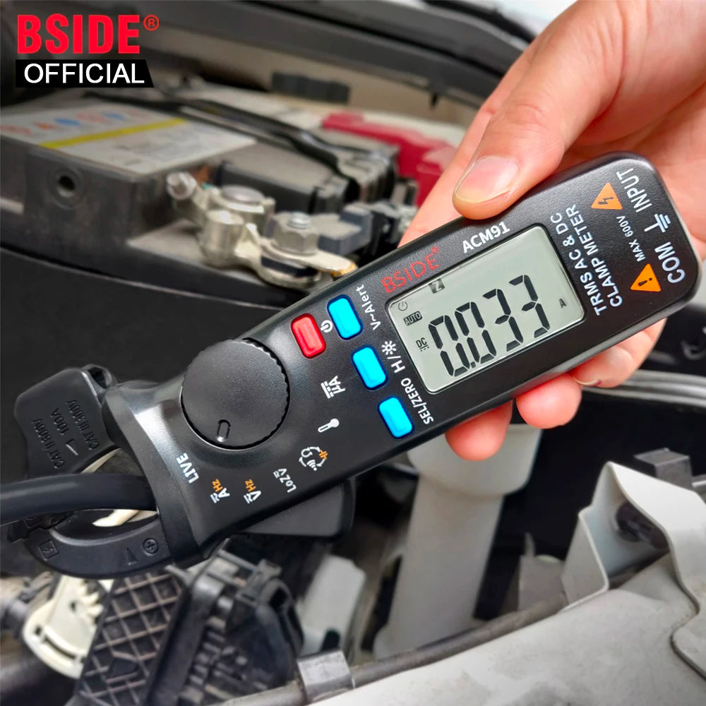 BSIDE ACM91 Digital Clamp Meter 100A DC AC Ammeter