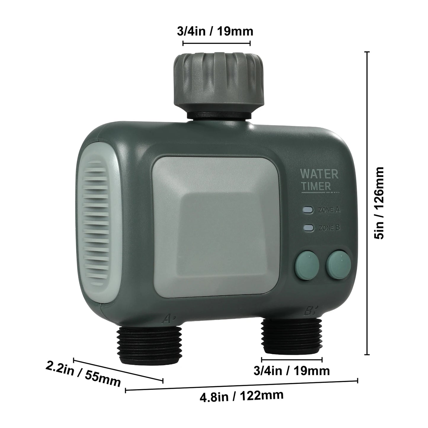 SucceBuy WiFi Sprinkler Timer For Yard Watering With Single Or Dual Outlet App And Voice Control IPX6 Hose Faucet Timer