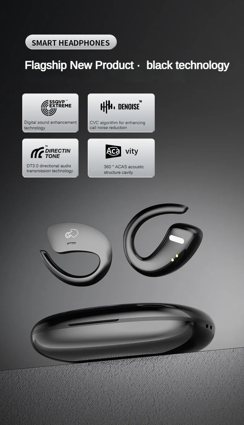 Bone Conduction Bluetooth Headset Sports Wireless Earbuds IPX5