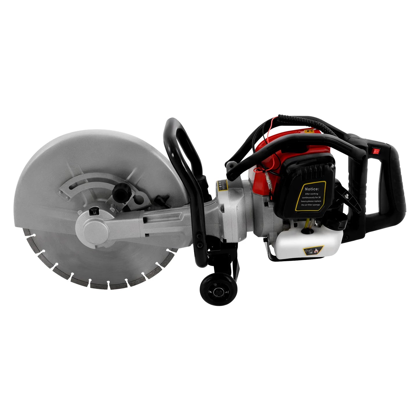 CNCEST Gasoline Concrete Cutting Saw 52cc 2 Stroke for Cement Blocks