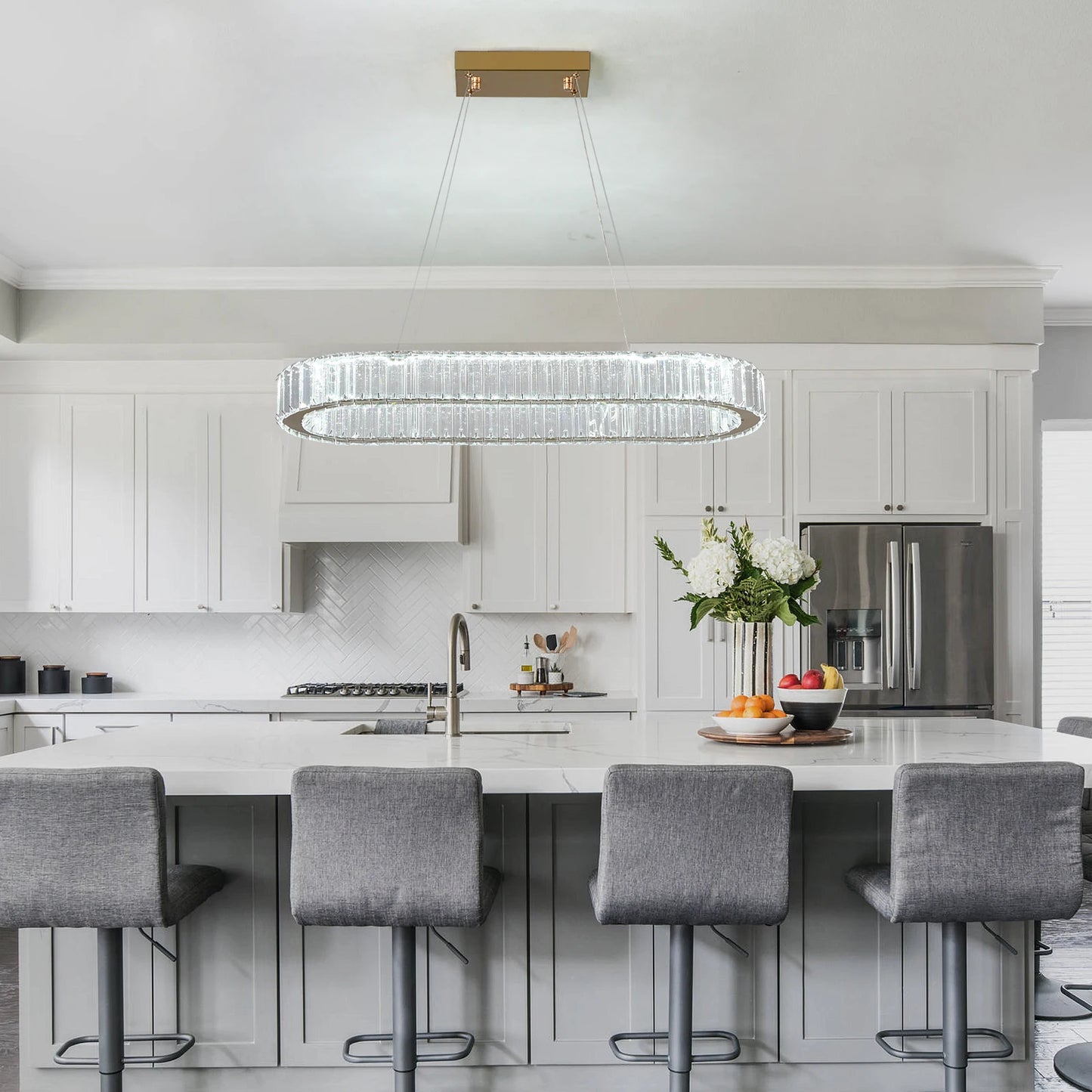 Vinilky Modern Crystal Ceiling Chandelier for Living Room