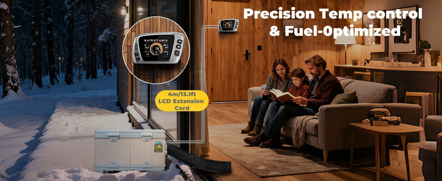 Sunster 8KW Diesel Air Heater LCD Bluetooth Parking For Cars
