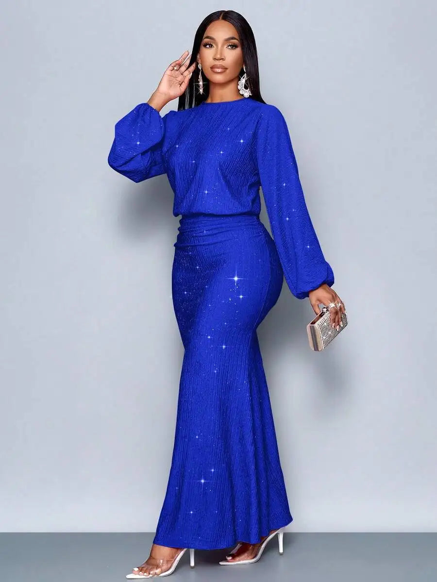 Floor Length Mermaid Hem Bodycon Dress For Party Valentines Day