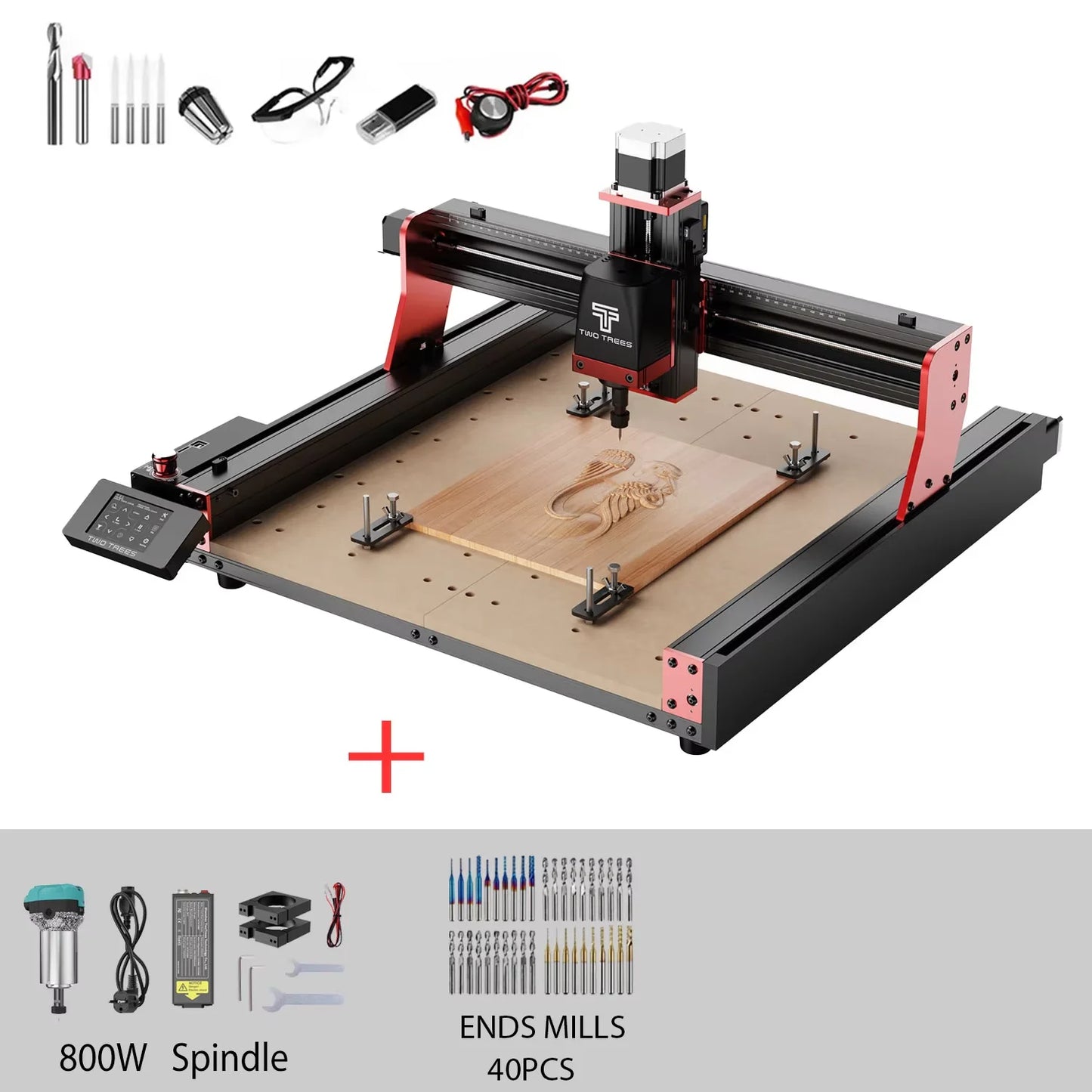 Two Trees TTC450Pro CNC 4 Axis Metal Cutting Router Engraving