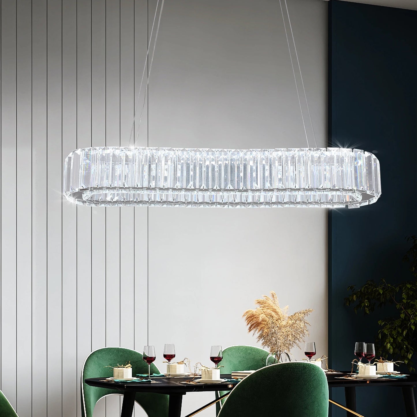 Vinilky Modern Crystal Ceiling Chandelier for Living Room