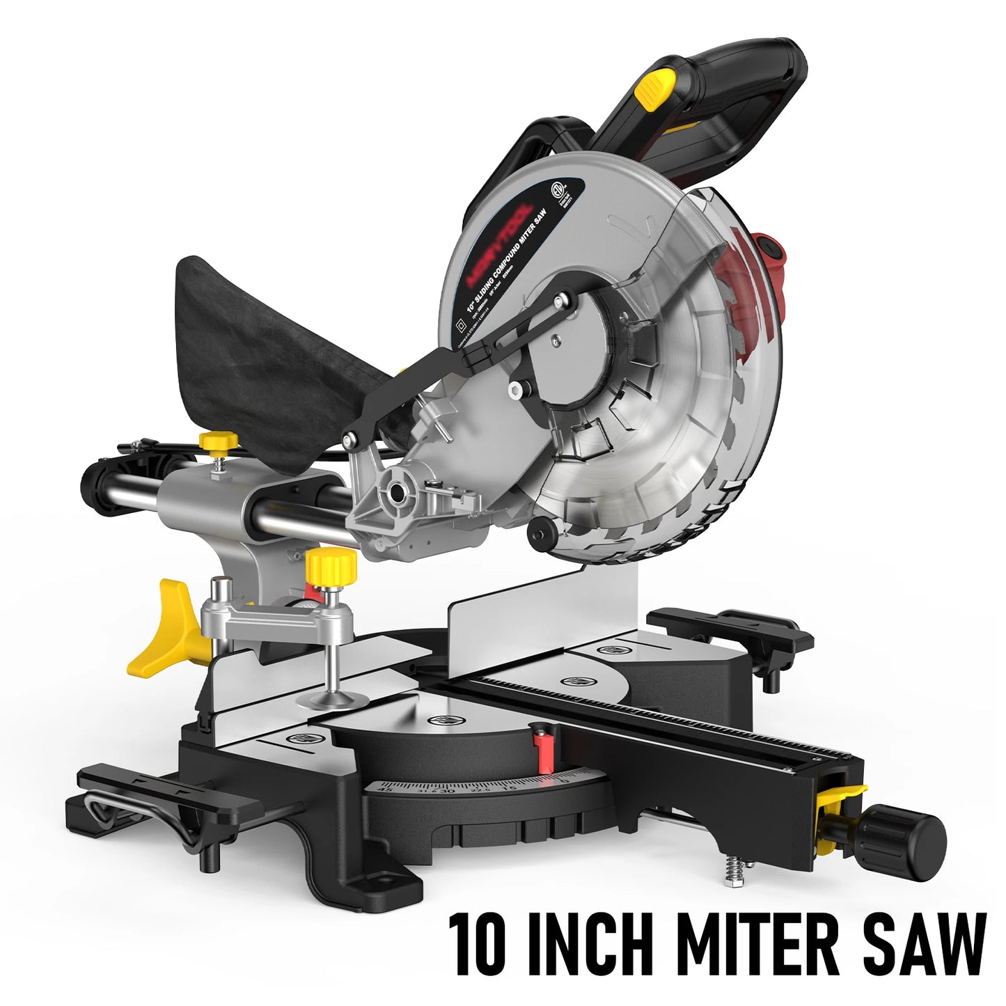 Marvtool Sliding Compound Miter Saw Single Bevel Electric 15A 5000RPM