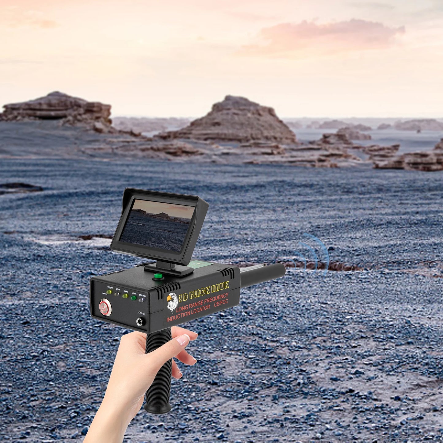 Metal Detector 3D LED Display Treasure Finder With Locator