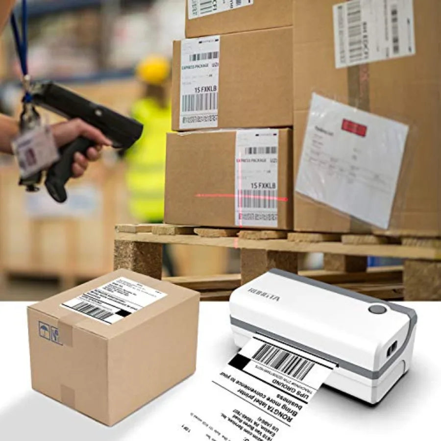 Bluetooth Thermal Shipping Label Printer 4x6 for Android iPhone