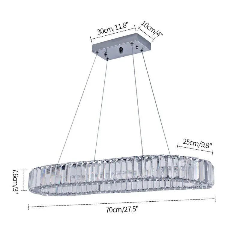 Vinilky Modern Crystal Ceiling Chandelier for Living Room